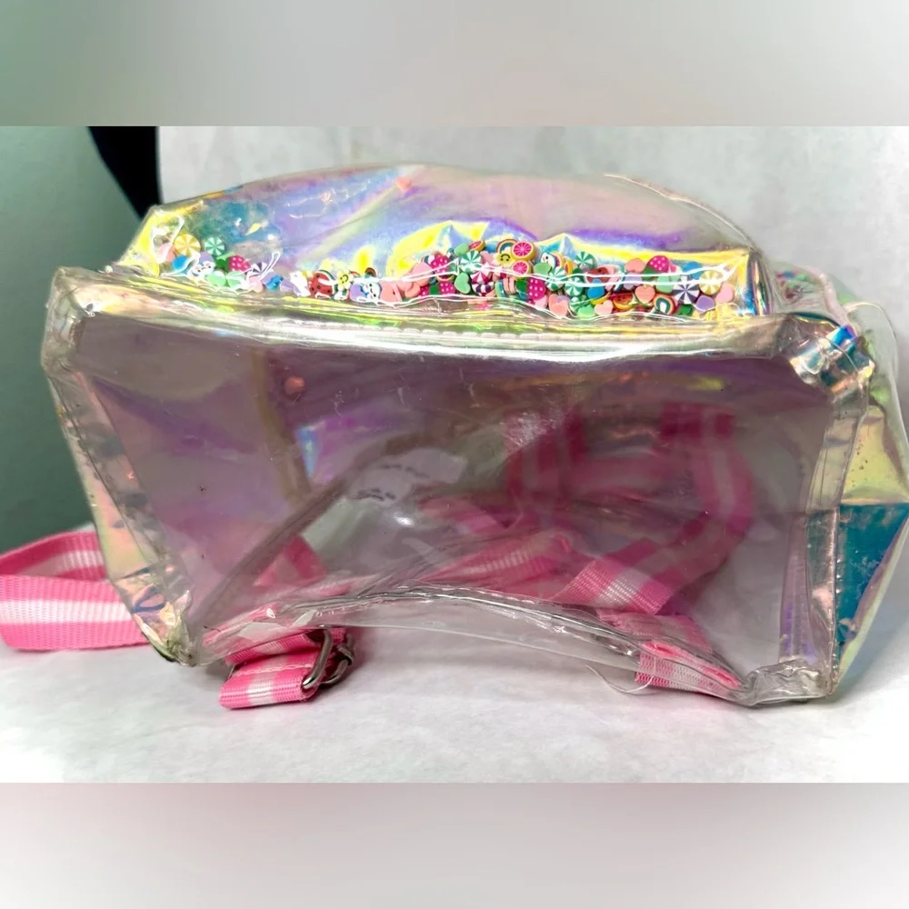Translucent Backpack with confetti Beads - Picture 15 of 15